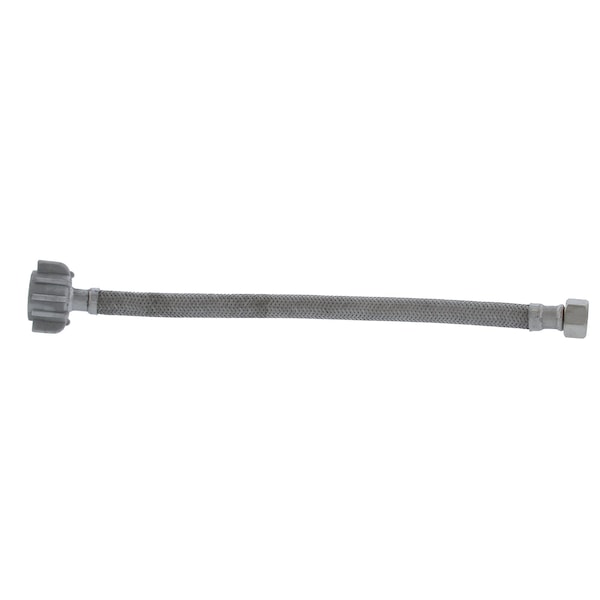 Jones Stephens 1/2in. Compression x 7/8in. BC x 12in Braided Stainless Steel Toilet Connector S04221 - main